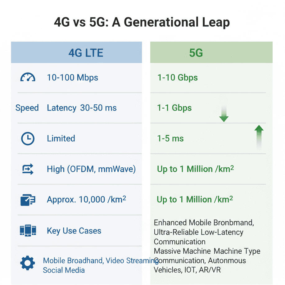 What Is 5G Technology and How Is It Different from 4G? A Technical Explanation and the Benefits of 5G