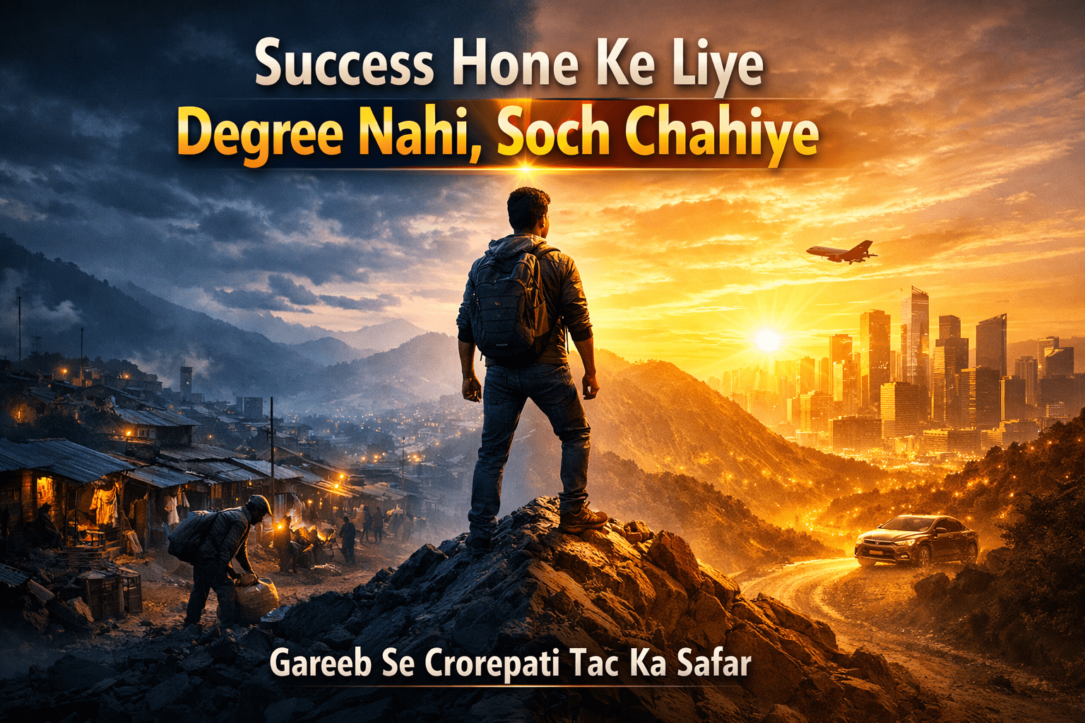 Success होने के लिए डिग्री नहीं, सोच चाहिए-गरीब से crorepati तक का सफर